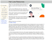 Tablet Screenshot of hairloss.hairresources.net