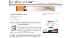 Desktop Screenshot of hairresources.net