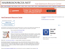 Tablet Screenshot of hairresources.net